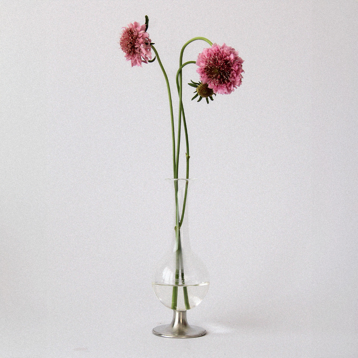 Footed Glass Bud Vase